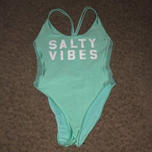 “Salty Vibes” one piece swimsuit